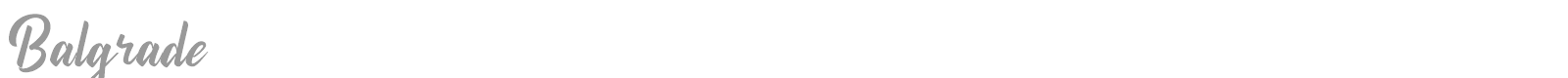Balgrade font preview